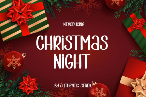 Christmas Night Font for Modern Web Design Projects