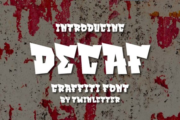 Decaf Font: Bold Display Typography for Street-Style Branding
