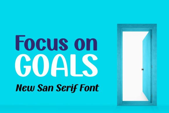 Focus on Goals Font for Editorial Design Projects