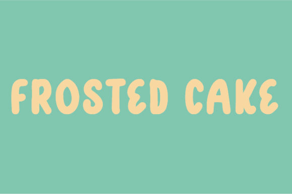 Frosted Cake Font for Eye-Catching Display Typography