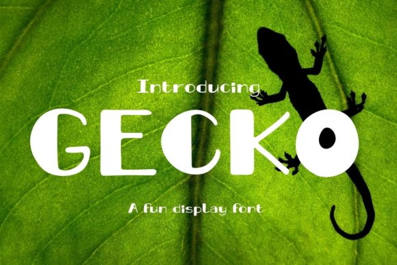 Gecko Font: A Modern Display Typeface for Creative Campaigns