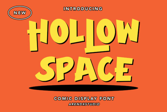 Hollow Space: A Playful Display Font for Editorial Design