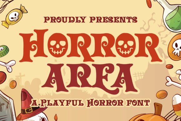 Horror Area Font for Spooky Editorial Design