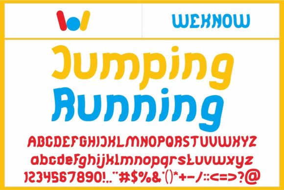 Jumping and Running Font for a Bolder Brand