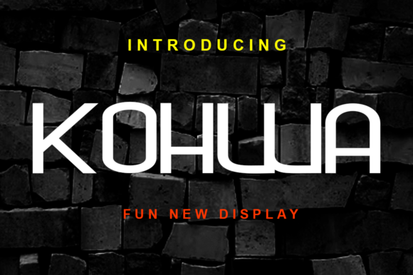 Kohwa Display Font for Modern Editorial Design