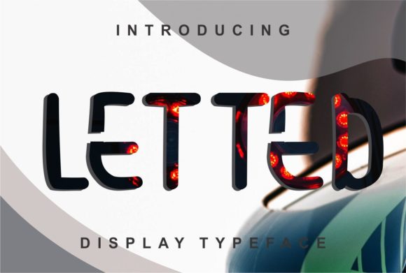 Letted Display Font for Editorial and Print Design
