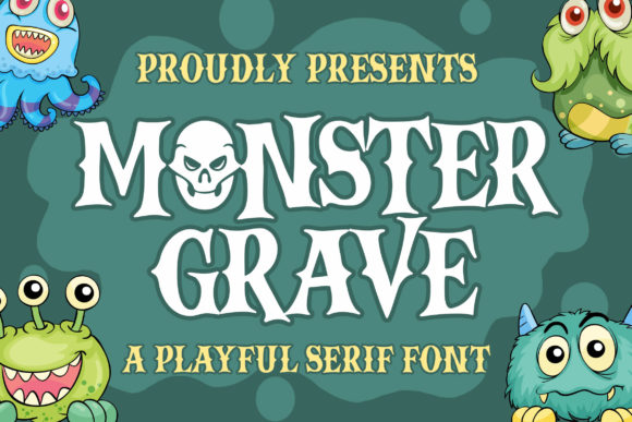 Monster Grave Font: A Professional Display Typeface for Creepy Branding