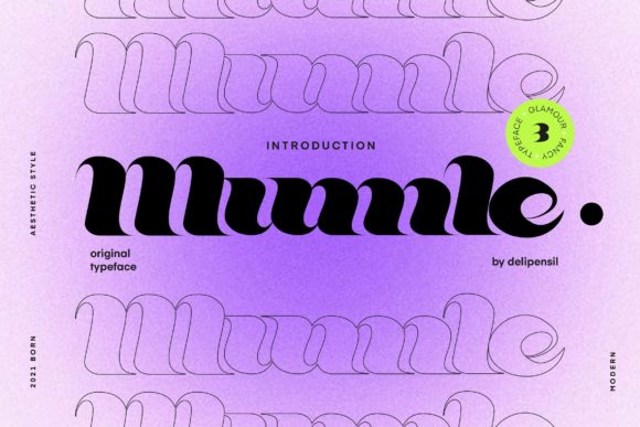 Mumle Display Font for Editorial Design