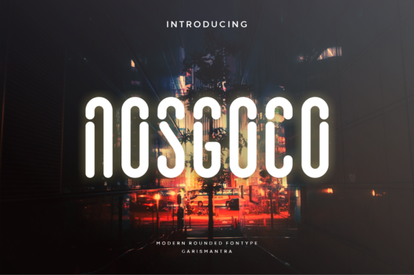 Nosgoco Font: A Modern Display Typeface for Creative Makers