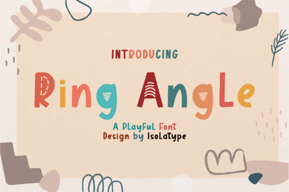 Ring Angle Font for Creative Branding and Display Projects