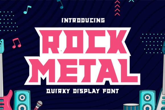 Rock Metal: A Bold Display Font for Editorial Design
