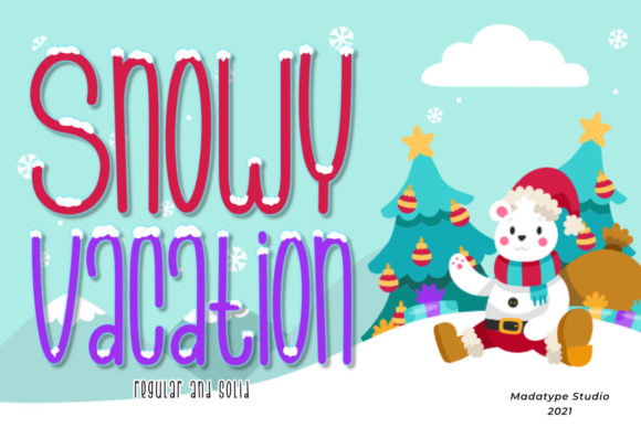 Snowy Vacation Font for Winter-Themed Web Design