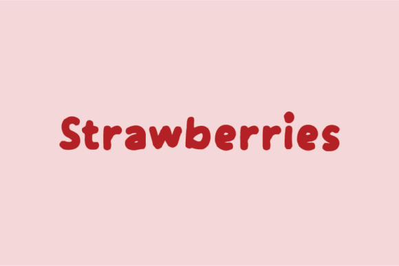 Strawberries Font for a Fresh Brand Identity