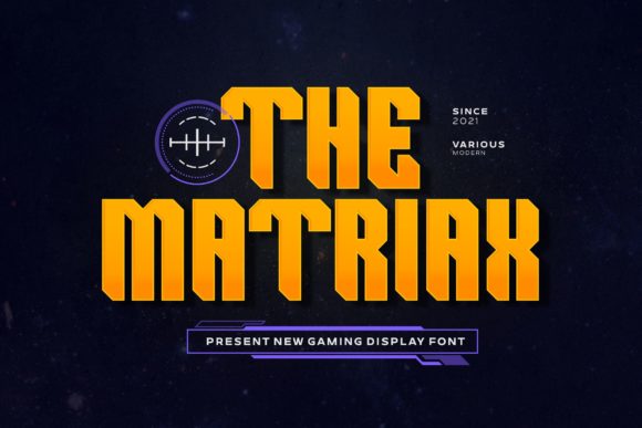 The Matriax Display Font for Bold Branding and Marketing Campaigns