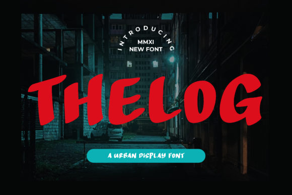 Thelog Display Font for Bold Web Design Typography