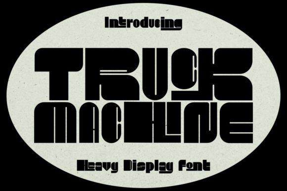Truck Machine Font: Retro Style for Modern Web Design