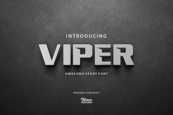 Viper Display Font for Creative Crafts and Commercial Projects