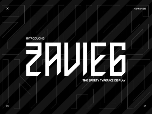 Zavieg Font: A Modern Display Typeface for Creative Makers